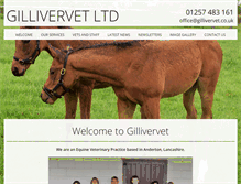 Tablet Screenshot of gillivervet.co.uk